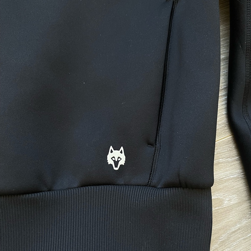 Greyson Women’s Kristina Full Zip Midweight Cropped Hoodie Black Sz S EUC - Picture 6 of 8